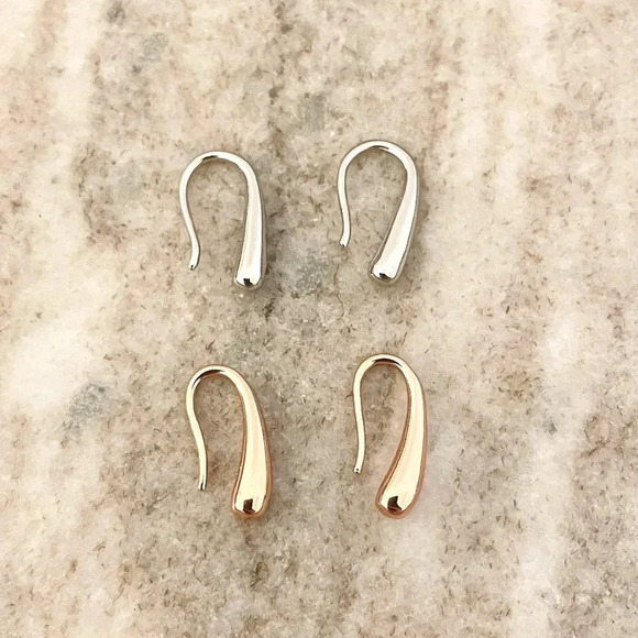 925 Sterling Silver Waterdrop Earrings Teardrop Earrings Dainty Drop Earrings - Picture 1 of 6